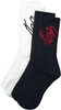 Korn - Logo - Socken - Chaussettes - Homme - noir blanc