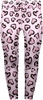 Kuku Bird - Cœurs Léopards Rose - Leggings - Femme - rose