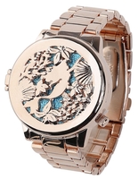 La Petite Sirène - Swimming Mermaid - Montres bracelets - Femme - couleur or