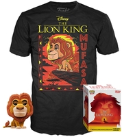Le Roi Lion - Mufasa (Flocked) - T-Shirt plus Funko - POP! & Tee - Funko Pop! - Homme - multicolor