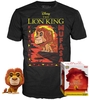 Le Roi Lion - Mufasa (Flocked) - T-Shirt plus Funko - POP! & Tee - Funko Pop! - Homme - multicolor