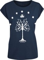 Le Seigneur Des Anneaux - Arbre Du Gondor - T-Shirt Manches courtes - Femme - bleu foncé