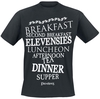 Le Seigneur Des Anneaux - Hobbit Meals - T-Shirt Manches courtes - Homme - noir