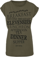 Le Seigneur Des Anneaux - Repas De La Comté - T-Shirt Manches courtes - Femme - olive
