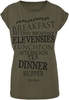Le Seigneur Des Anneaux - Repas De La Comté - T-Shirt Manches courtes - Femme - olive