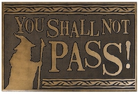 Le Seigneur Des Anneaux - Shall Not Pass - Paillasson - Unisexe - multicolore