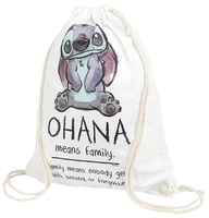 Lilo & Stitch - Ohana - Sac de gym - Unisexe - blanc