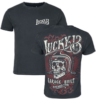 Lucky 13 - Skull Built - T-Shirt Manches courtes - Homme - noir