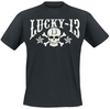 Lucky 13 - Skull Stars - T-Shirt Manches courtes - Homme - noir