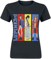 Lupin The 3rd - Rayures - T-Shirt Manches courtes - Femme - noir