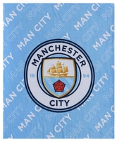 Manchester City - Kuschelige Plüschdecke - Couverture - Unisexe - multicolore
