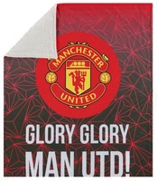 Manchester United - Kuschelige Plüschdecke - Couverture - Unisexe - multicolore