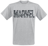 Marvel - Disney 100 - Logo - T-Shirt Manches courtes - Homme - gris