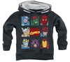 Marvel - Enfants - Icônes Marvel Comics - Sweat-shirt à capuche - Unisexe - noir
