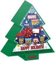 Marvel - Gingerbread Tree Holiday Box - POP! Keychain 4-Pack (Glow in the Dark) - Porte-Clefs Pocket Pop! - Unisexe - multicolore