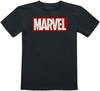 Marvel - Kids - Classic Logo - T-shirt - Unisexe - noir