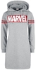 Marvel - Logo - Robe mi-longue - Femme - gris chiné
