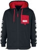 Marvel - Logos - Sweat-shirt zippé à capuche - Homme - noir