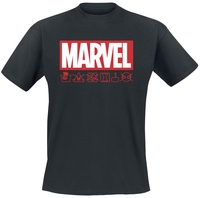 Marvel Comics - Logo Marvel - T-Shirt Manches courtes - Homme - noir