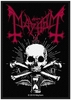 Mayhem - Alpha Omega Daemon - Patch - Unisexe - noir blanc rouge