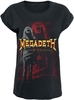 Megadeth - Countdown Overlay - T-Shirt Manches courtes - Femme - noir