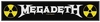 Megadeth - Megadeth Logo - Patch - Unisexe - noir blanc jaune