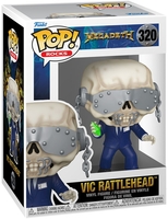 Megadeth - Vic Rattlehead Rocks! Vinyl Figur 320 - Funko Pop! - Unisexe - multicolor