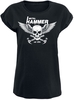 Metal Hammer - Logo Skull - T-Shirt Manches courtes - Femme - noir