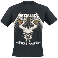 Metallica - 40th Anniversary Forty Years - T-Shirt Manches courtes - Homme - noir