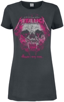 Metallica - Amplified Collection - Wherever I May Roam Pink Ink - Robe courte - Femme - anthracite