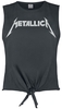 Metallica - Amplified Collection - White Logo - Top - Femme - anthracite