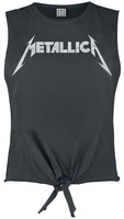 Metallica - Amplified Collection - White Logo - Top - Femme - anthracite