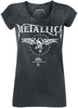 Metallica - Biker - T-Shirt Manches courtes - Femme - noir gris