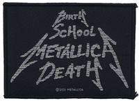 Metallica - Birth School Metallica Death - Patch - Unisexe - noir blanc