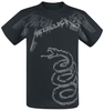 Metallica - Black Album Faded - T-Shirt Manches courtes - Homme - noir