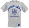 Metallica - College Crest - T-Shirt Manches courtes - Homme - gris