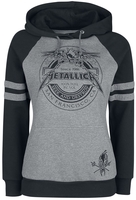 Metallica - EMP Signature Collection - Sweat-shirt à capuche - Femme - gris chiné noir
