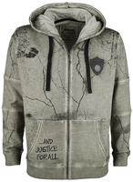 Metallica - EMP Signature Collection - Sweat-shirt zippé à capuche - Homme - olive