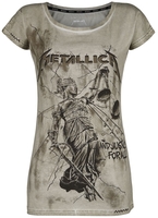 Metallica - EMP Signature Collection - T-Shirt Manches courtes - Femme - kaki