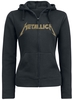 Metallica - Hetfield Iron Cross Guitar - Sweat-shirt zippé à capuche - Femme - noir