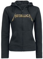 Metallica - Hetfield Iron Cross Guitar - Sweat-shirt zippé à capuche - Femme - noir