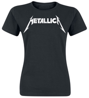 Metallica - Logo Texturé - T-Shirt Manches courtes - Femme - noir