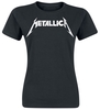 Metallica - Logo Texturé - T-Shirt Manches courtes - Femme - noir