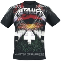 Metallica - Master Of Puppets - Faded Allover - T-Shirt Manches courtes - Homme - noir