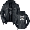 Metallica - Master Of Puppets - Veste en cuir - Homme - noir