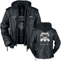 Metallica - Master Of Puppets - Veste en cuir - Homme - noir