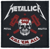 Metallica - Metal Militia - Patch - Unisexe - noir rouge blanc