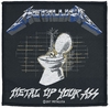 Metallica - Metal Up Your Ass - Patch - Unisexe - noir blanc bleu