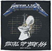 Metallica - Metal Up Your Ass - Patch - Unisexe - noir blanc bleu