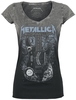 Metallica - Ouija Guitar - T-Shirt Manches courtes - Femme - noir gris